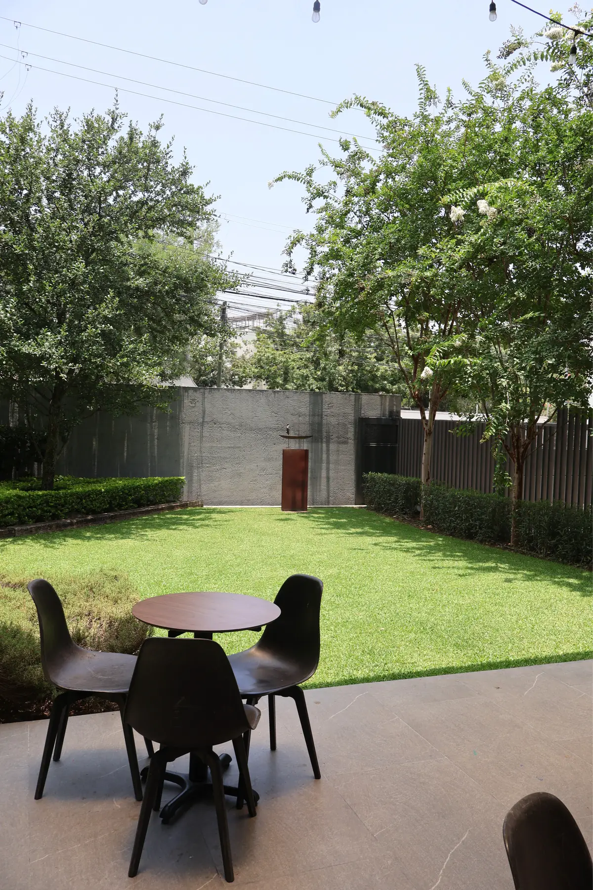 Jardín del edificio ASENS